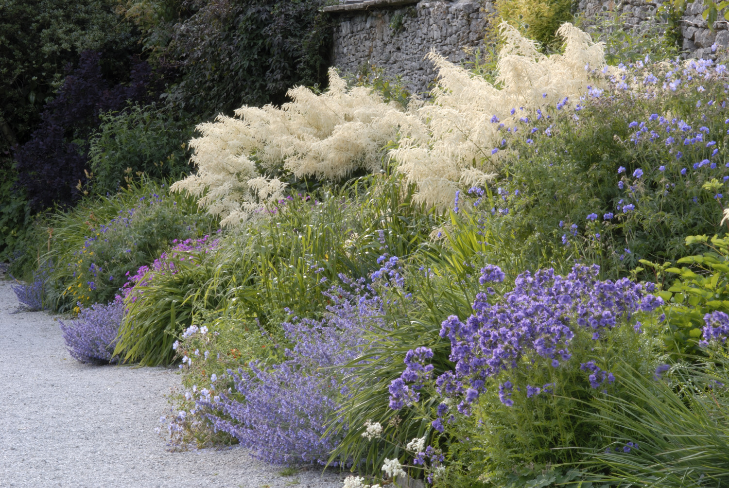 The large herbaceous border at Sizergh Castle, Cumbria (Val Corbett/National Trust Images/PA)