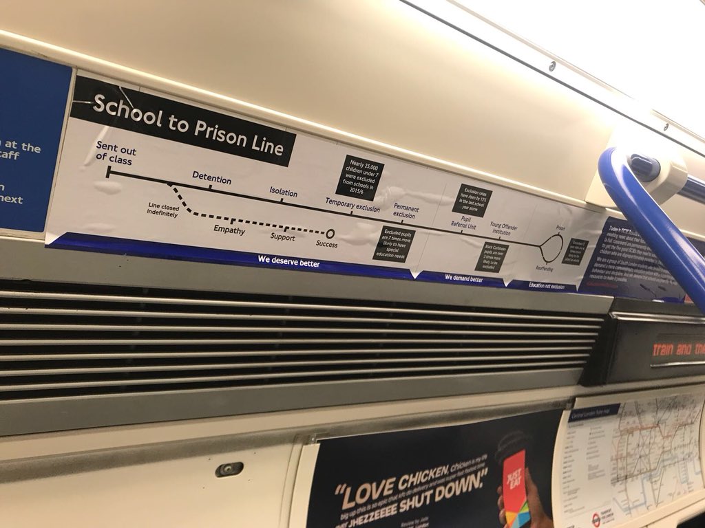 Why this ‘School to Prison’ Tube line is popping up on GCSE results day ...