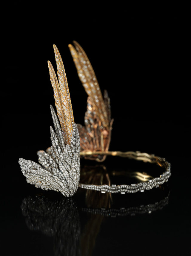 A Valkyrie tiara on display at V&A Dundee