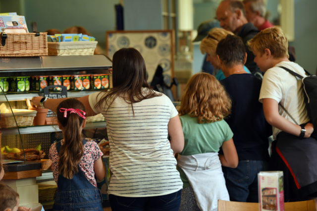 Soaring visitor numbers have led to queues and busy cafes at places like Dyrham Park (John Millar/National Trust/PA)