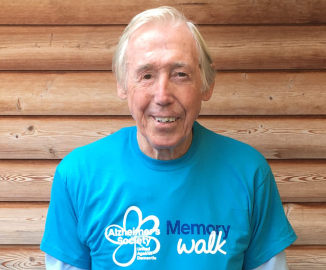 Gordon Banks, England's 1966 World Cup winning goalkeeper, is taking part in the Alzheimer’s Society Memory Walk campaign. 