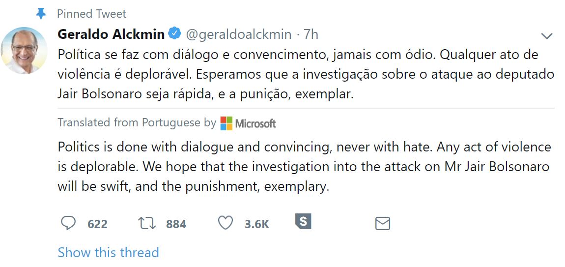 Geraldo Alckmin Twitter