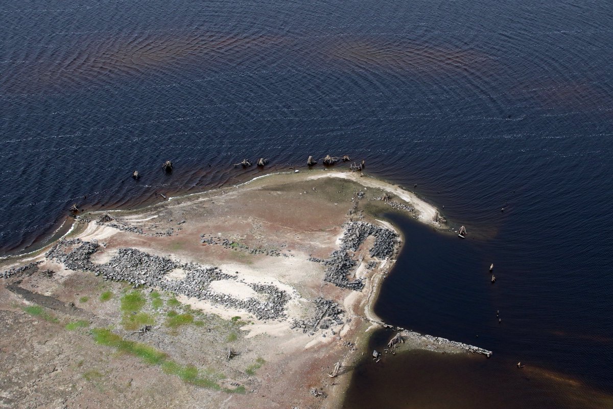 The Garda Air Support Unit flew above Wicklow and found these sites usually covered by water