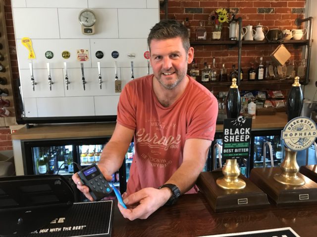 Mike Keen, landlord of The Boot pub, said the benefits of going cashless are 'huge'. (Sam Russell/ PA)