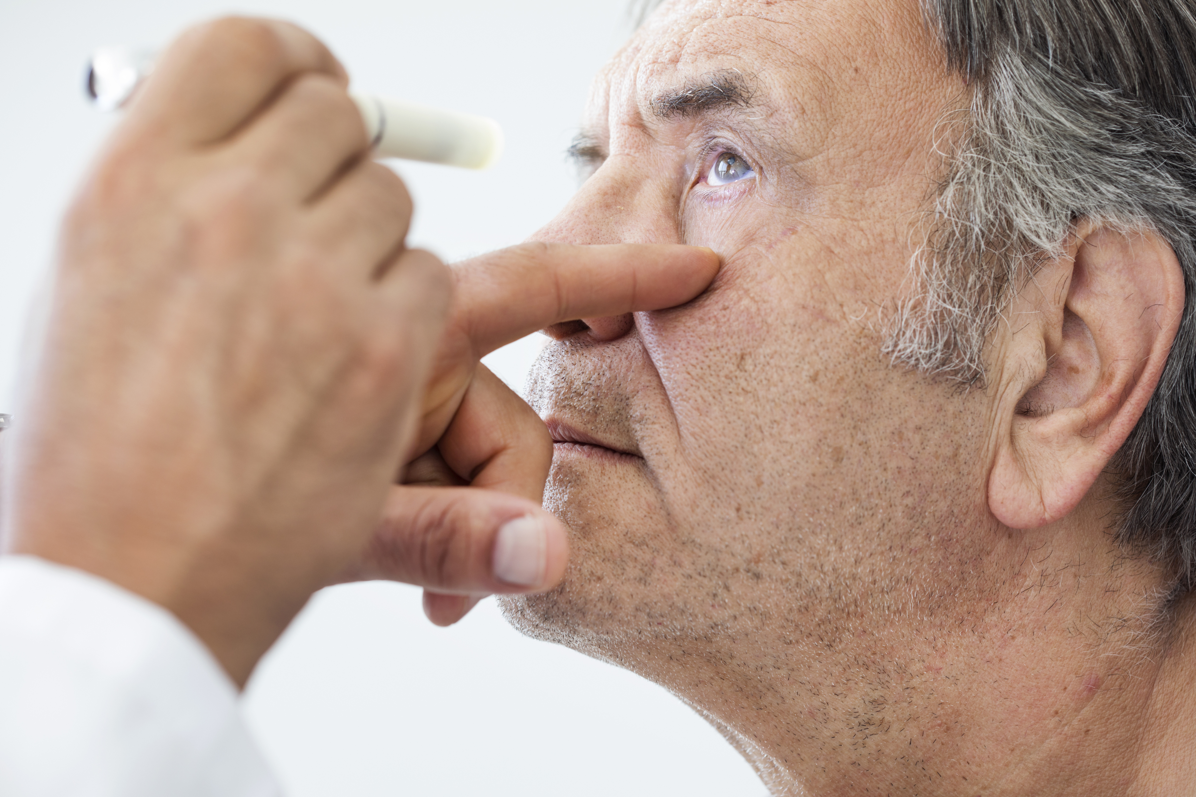 Elderly man examined by an ophthalmologist (Thinkstock/PA)