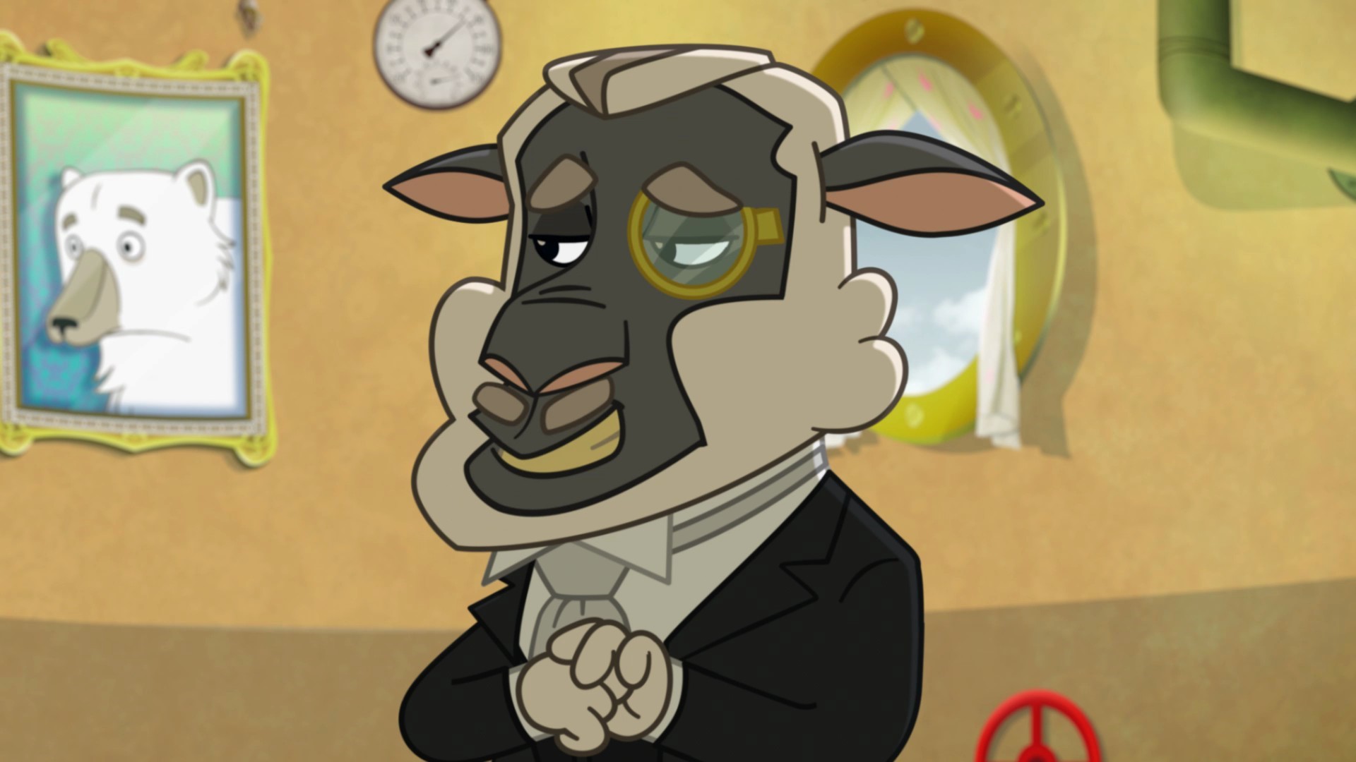 Christopher Eccleston's character in Danger Mouse  (CBBC)