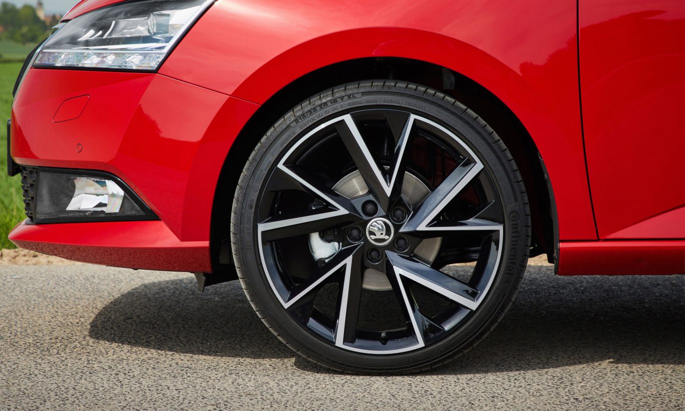 Alloy wheels help give the Fabia a more premium look