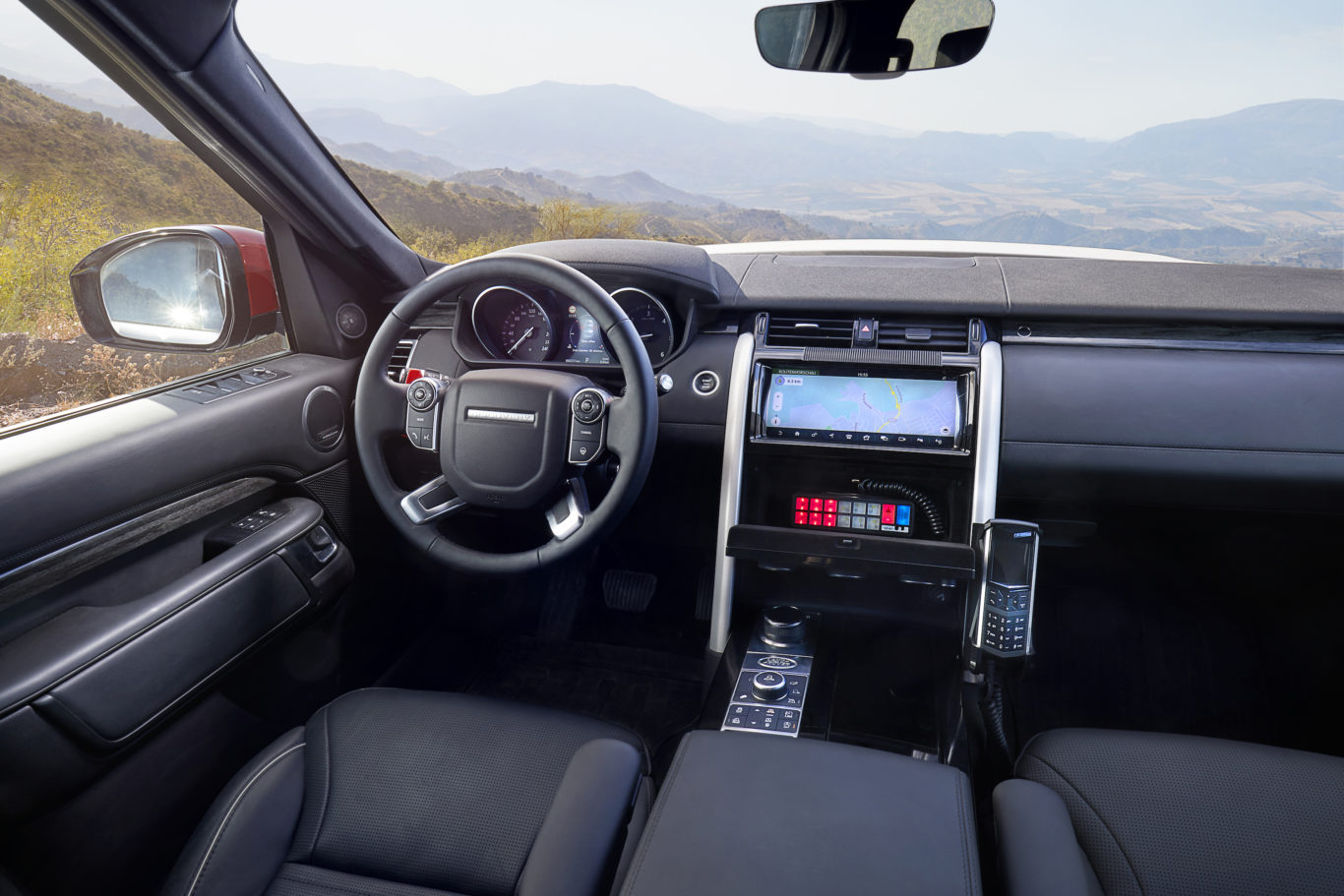 The interior boasts a range of communications technology