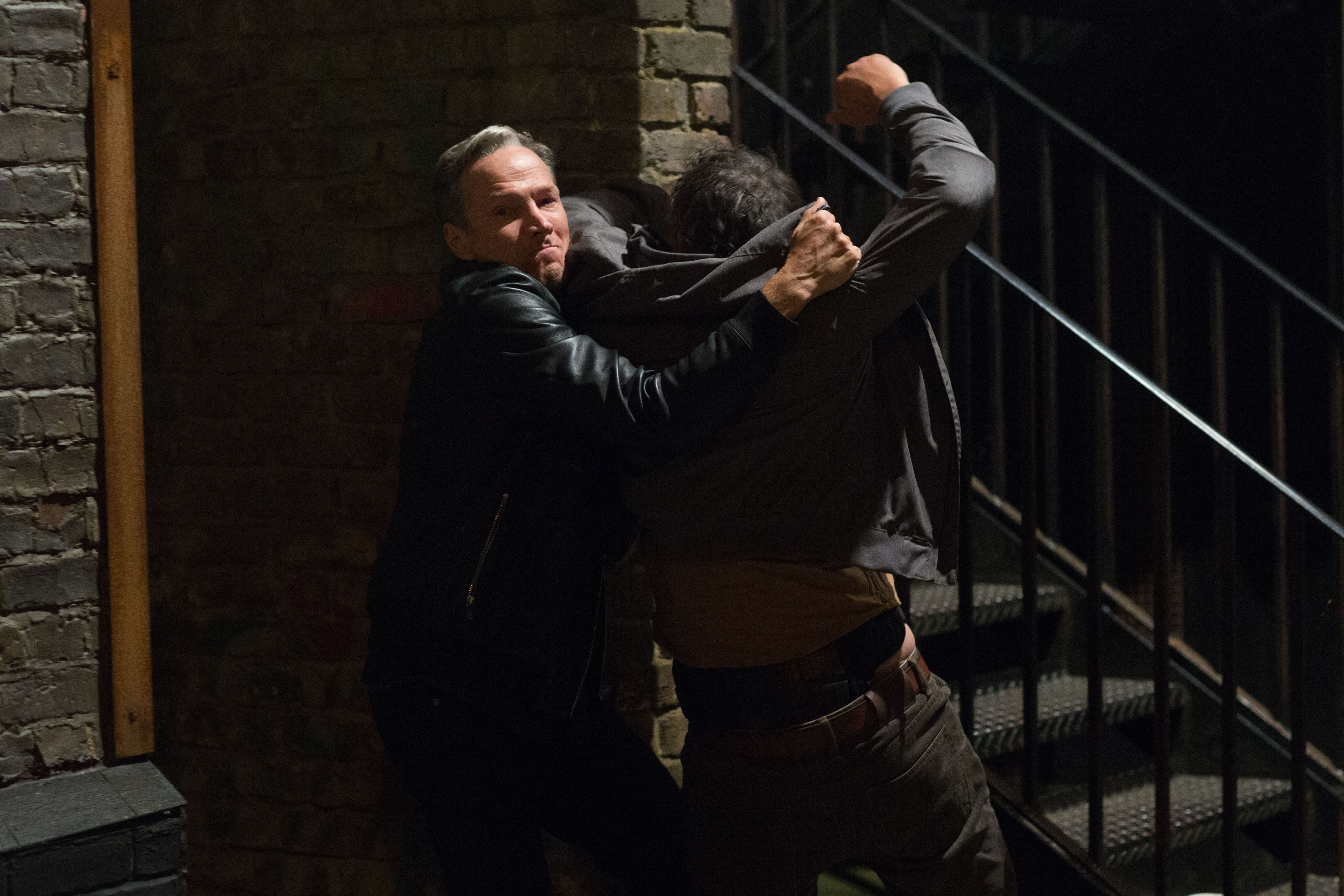 Ray and Jeff have a scuffle in EastEnders