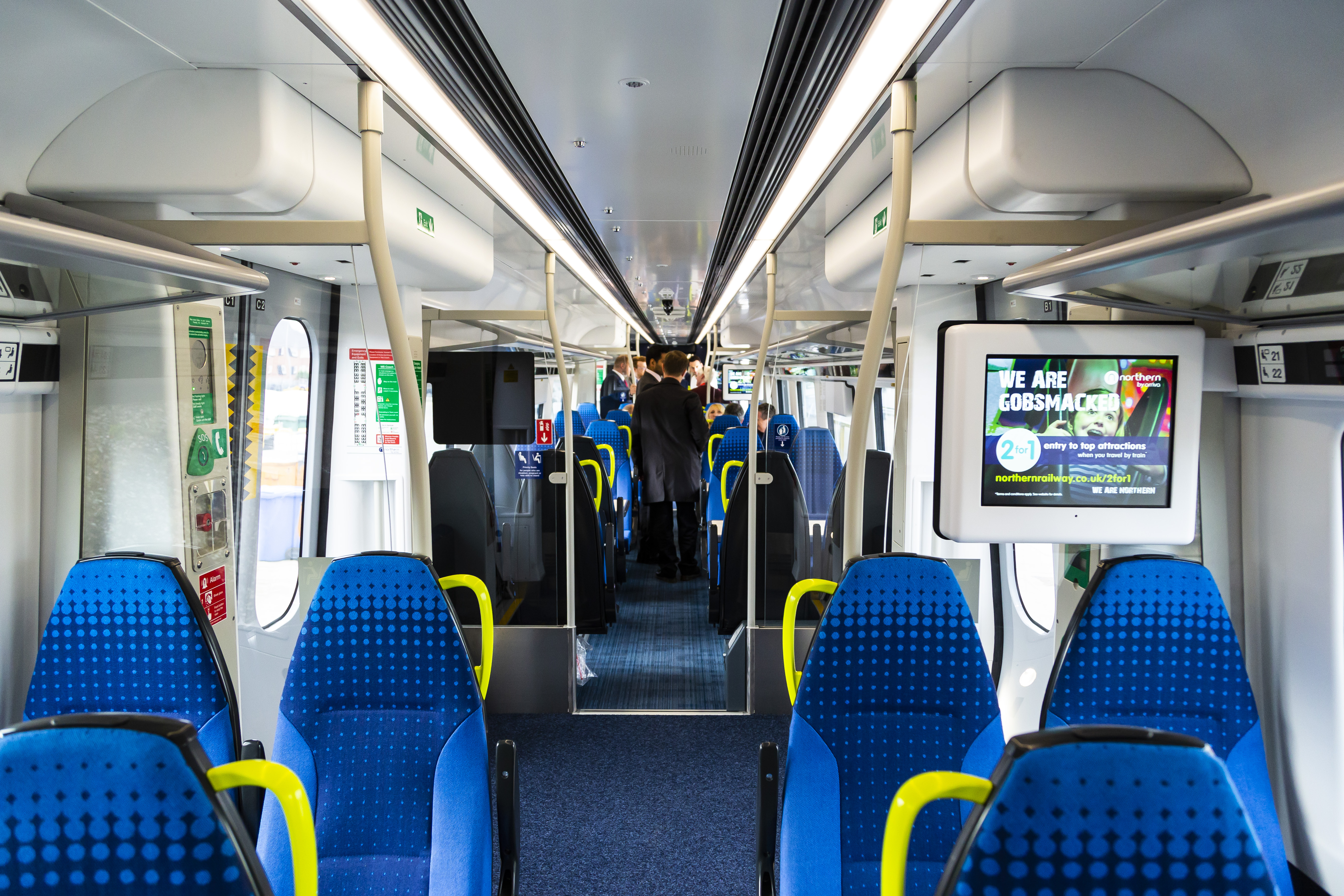 The trains feature free wi-fi and air-conditioning (Northern/PA)