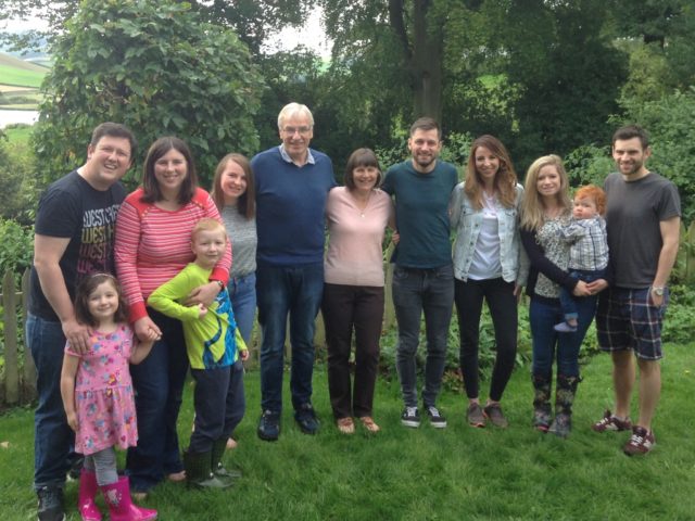 Rev Colin Sinclair with his family 