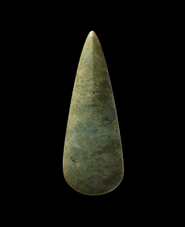 This jade axe shows links to its owners' continental homeland (Trustees of the British Museum/PA)