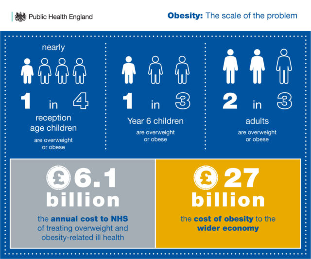 The Government has vowed to tackle childhood obesity (PHE/ PA)