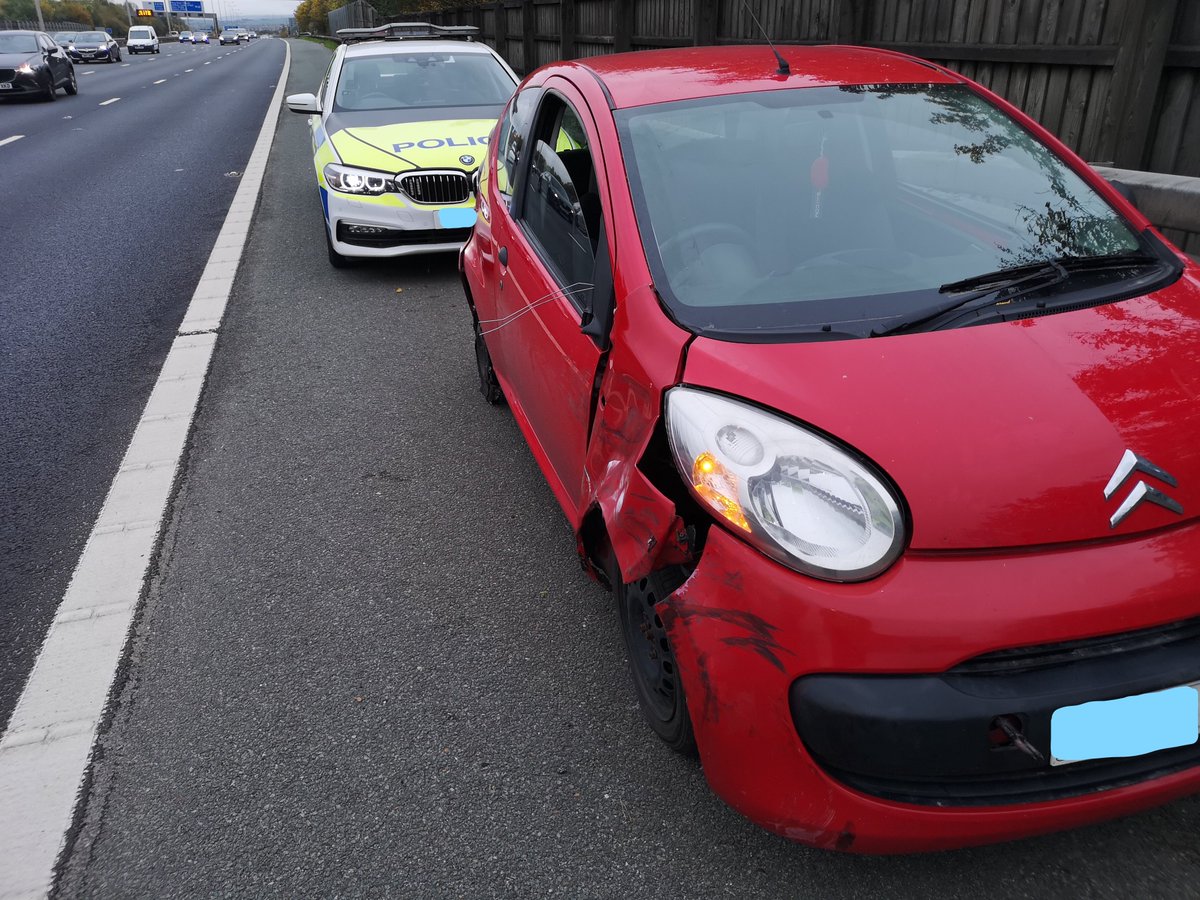 Police pulled the vehicle over on the M60 on Monday (North West Motorway Police/PA)