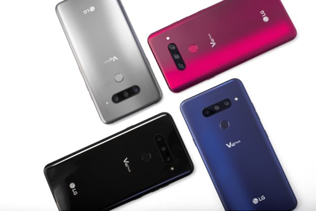 lG's v40 Thin features three cameras on the back and two on the front