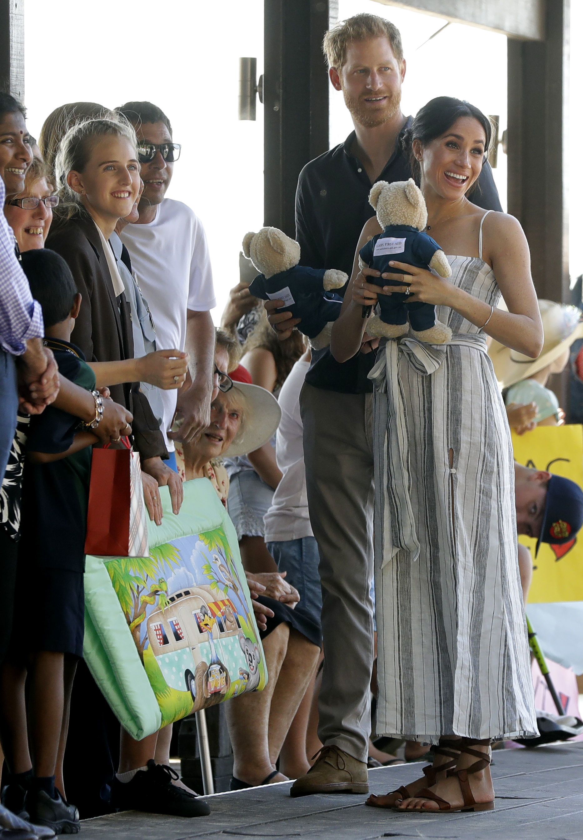 Meghan with a stuffed toy