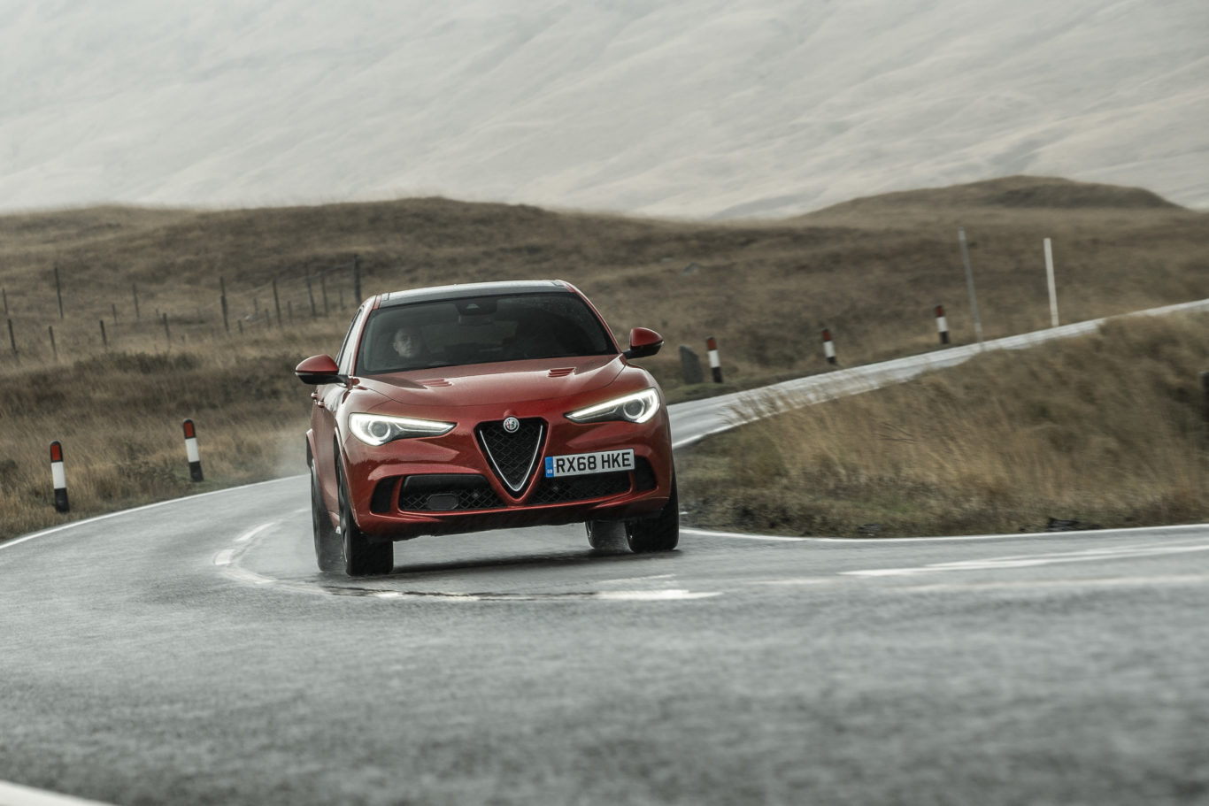 The Stelvio wears Alfa's iconic front grille