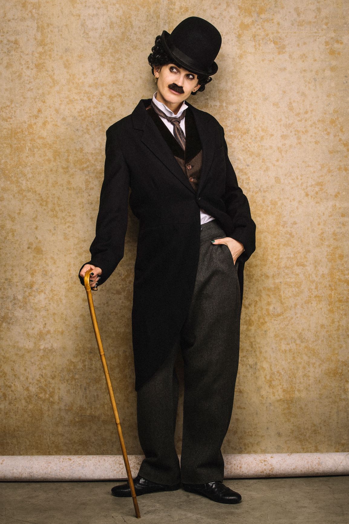 Ashley Roberts as Charlie Chaplin 