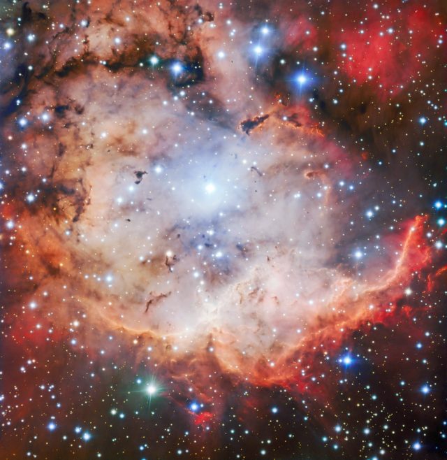 An active star forming region — NGC 2467, otherwise known as the Skull and Crossbones nebula (ESO/PA)