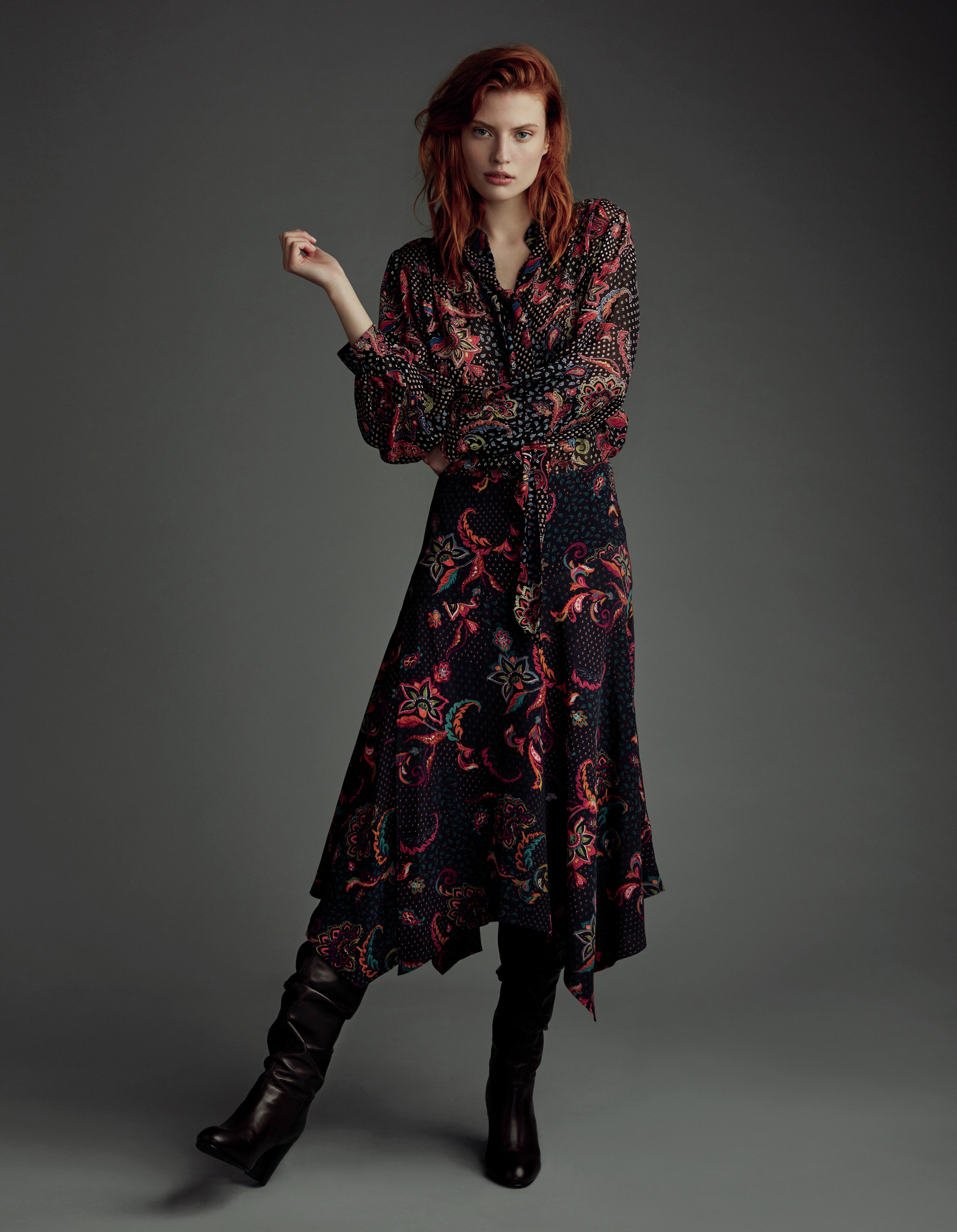 midi dress boots