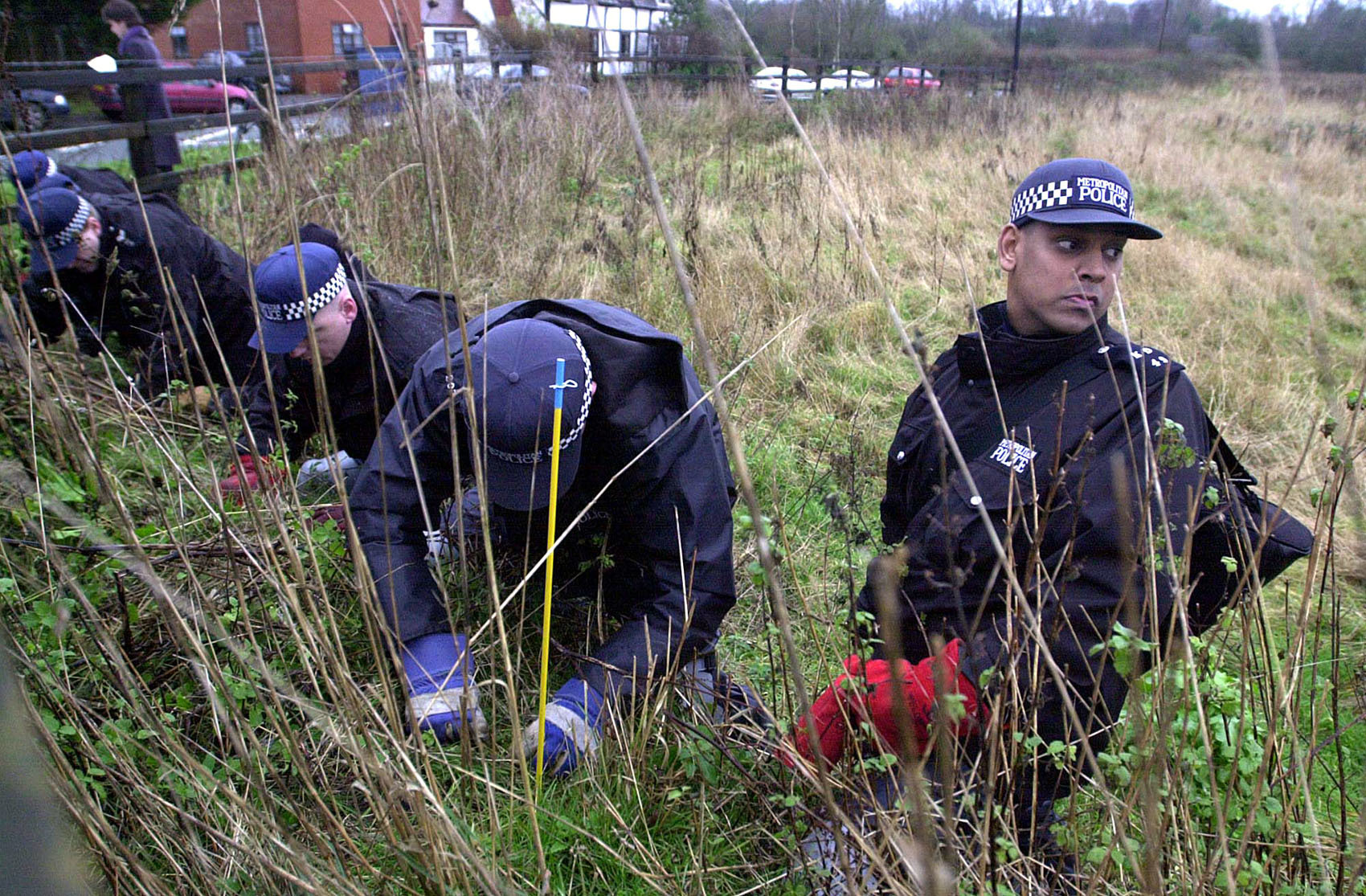 Police search field