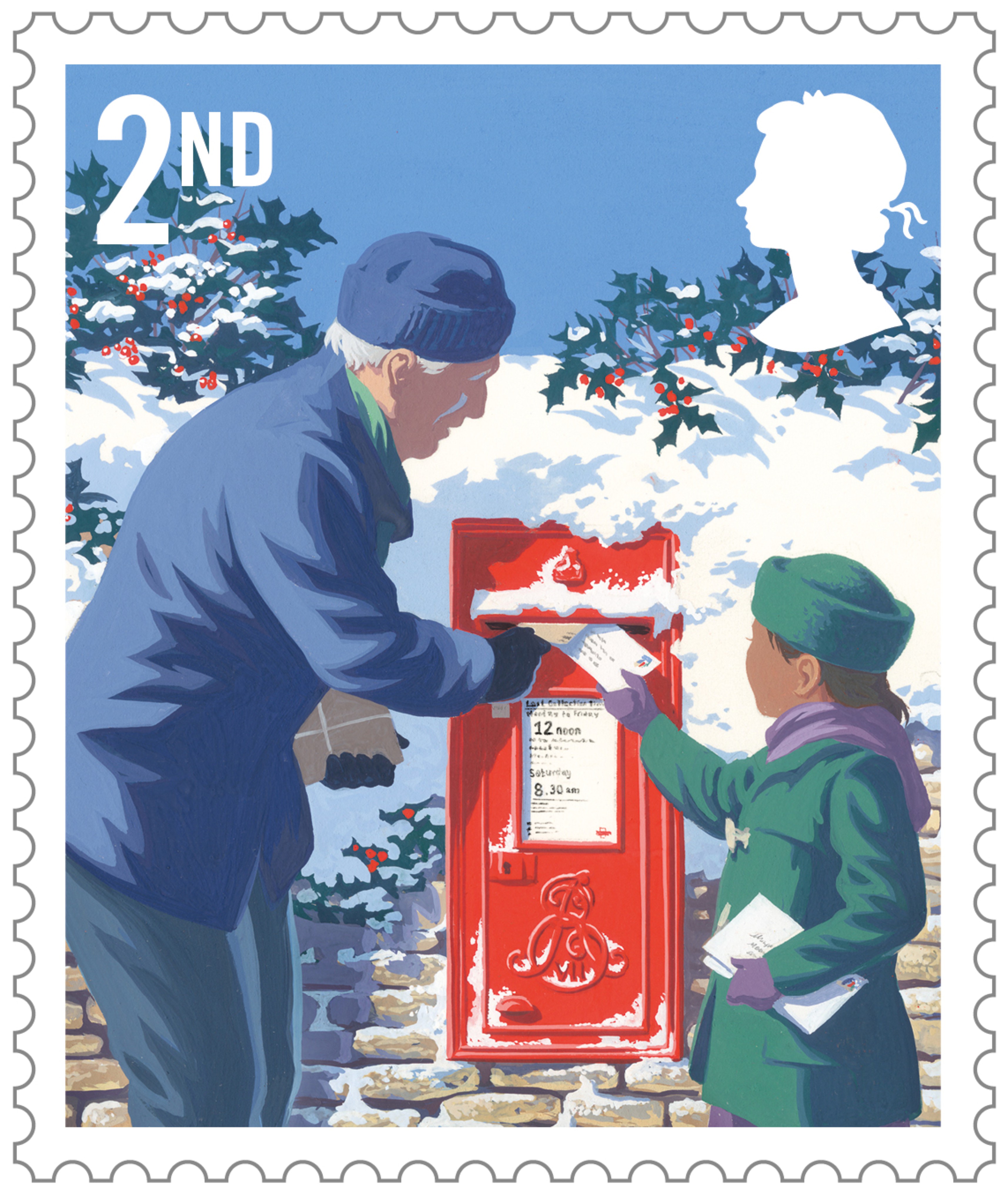 Royal Mail Christmas Stamps 2024 - Piper Brittany