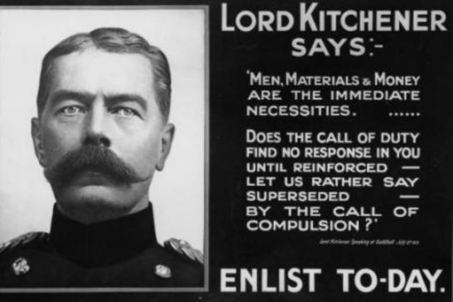 A First World War recruiting poster