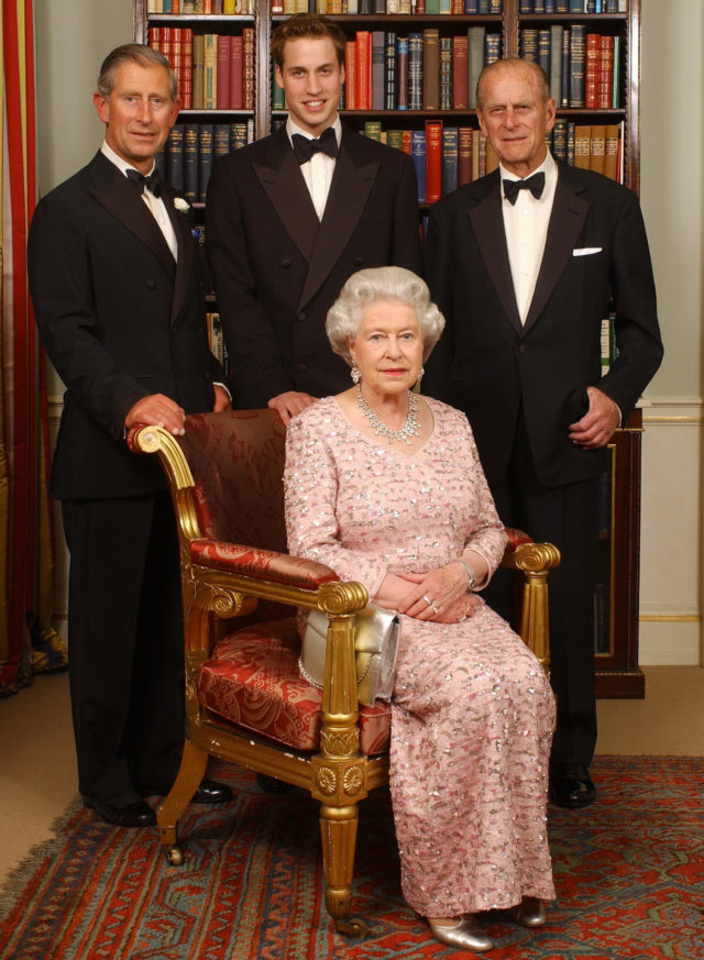 The Queen, Philip, Charles and William