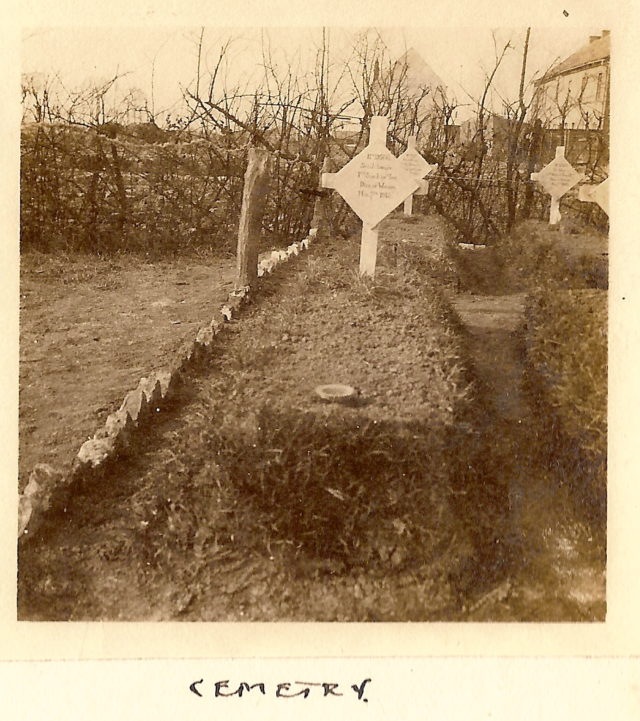 A cemetery photographed by Capt Bennett (R.H.E. Bennett/PA)