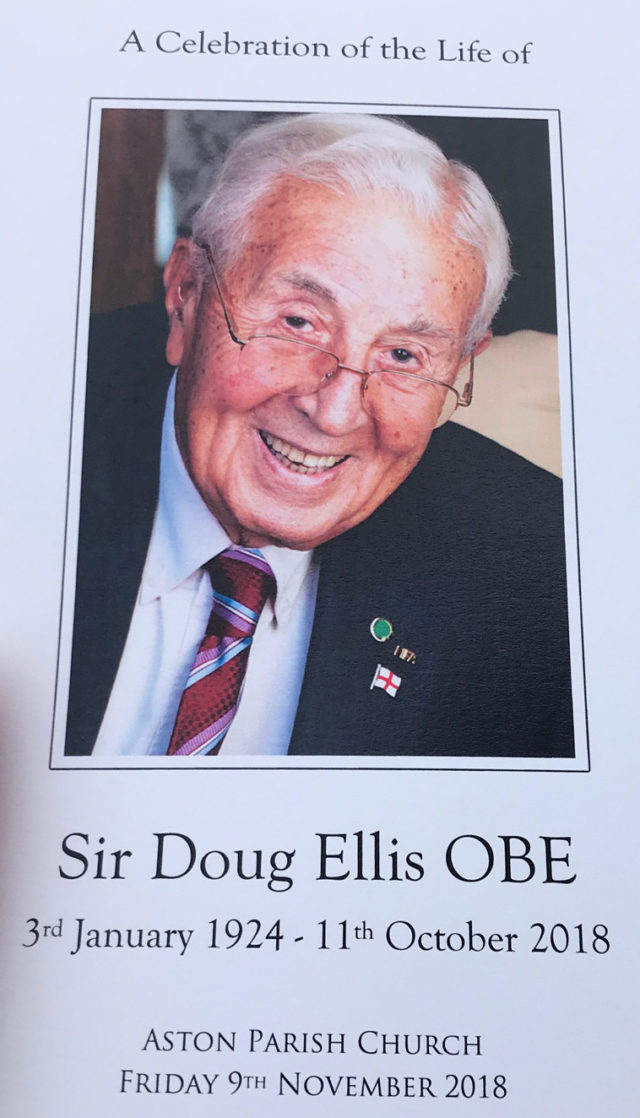 Former Aston Villa chairman Sir Doug Ellis died at the age of 94. (Phil Barnett/PA Images)
