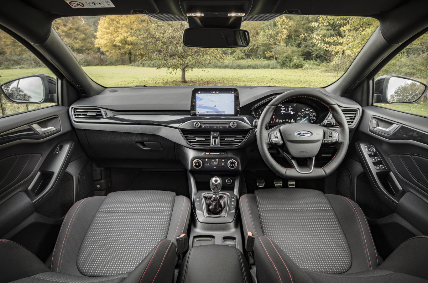 The interior of the Focus is well made