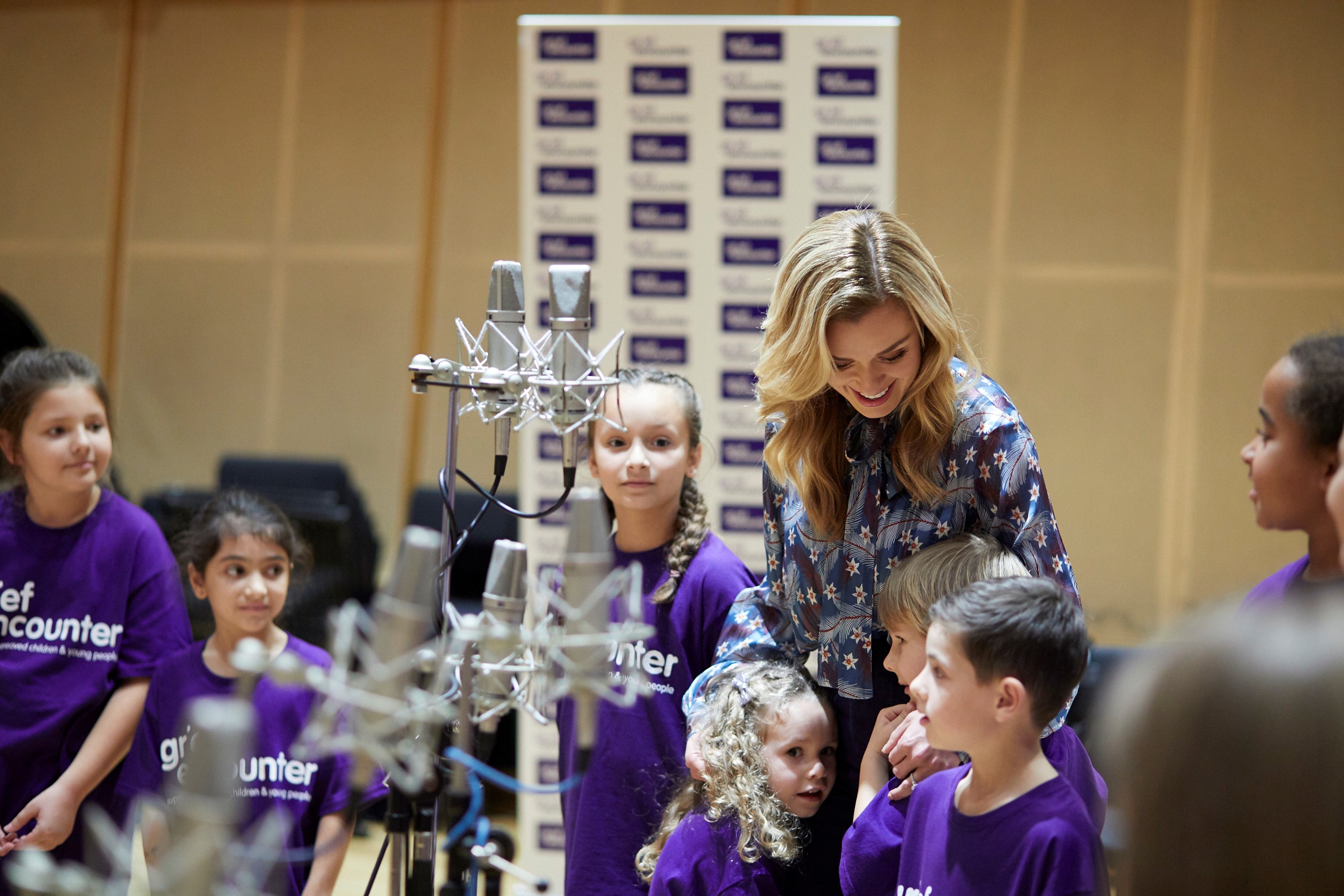 Katherine Jenkins with the Grief Encounter Children’s Choir