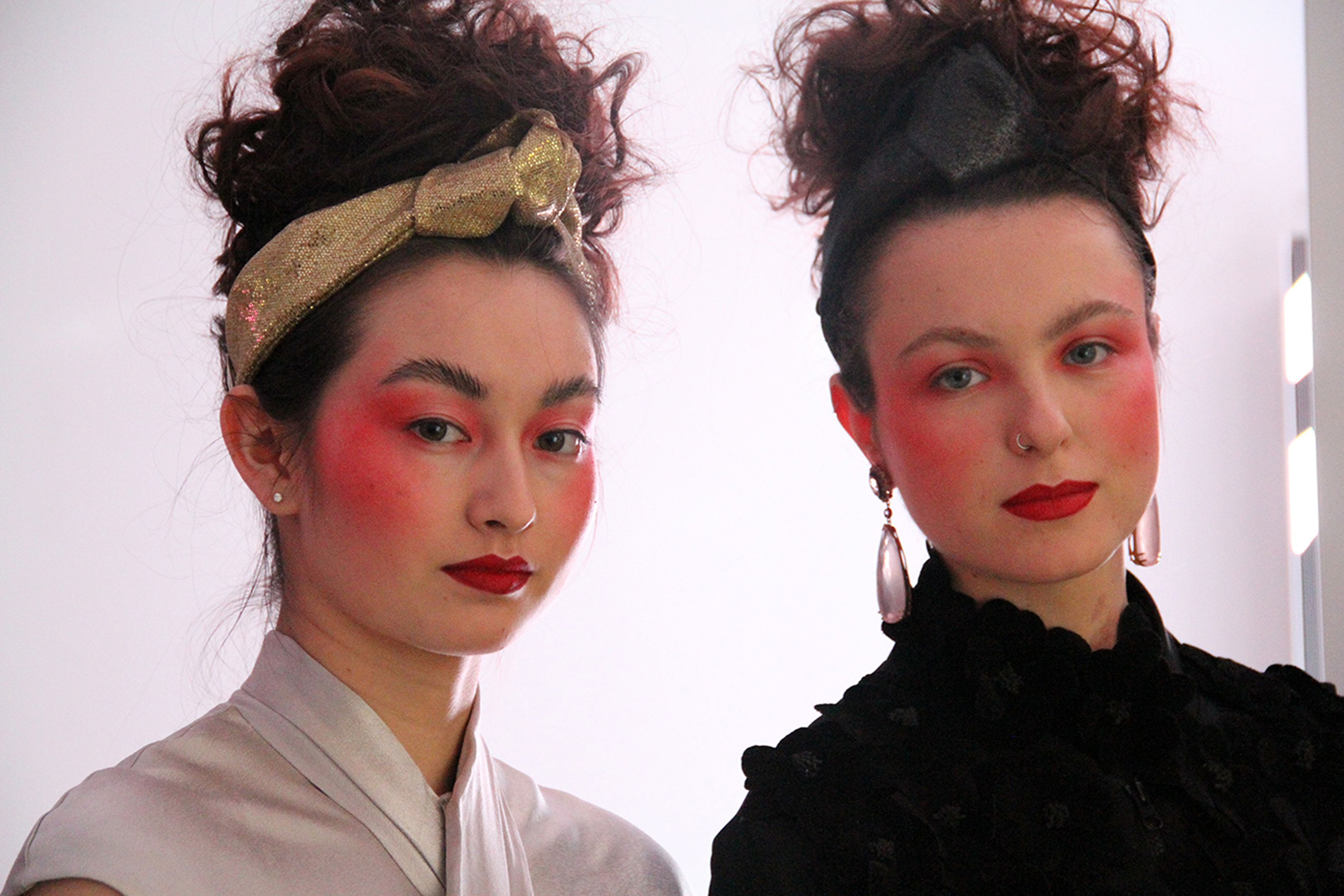 Models backstage at lulu guinness aw18 ghd pa