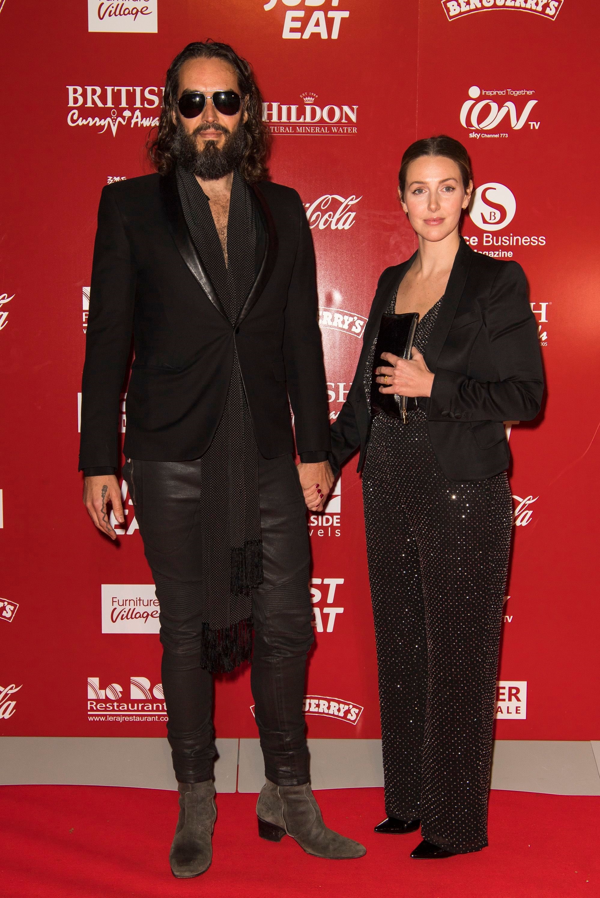 Russell Brand and Laura Gallacher