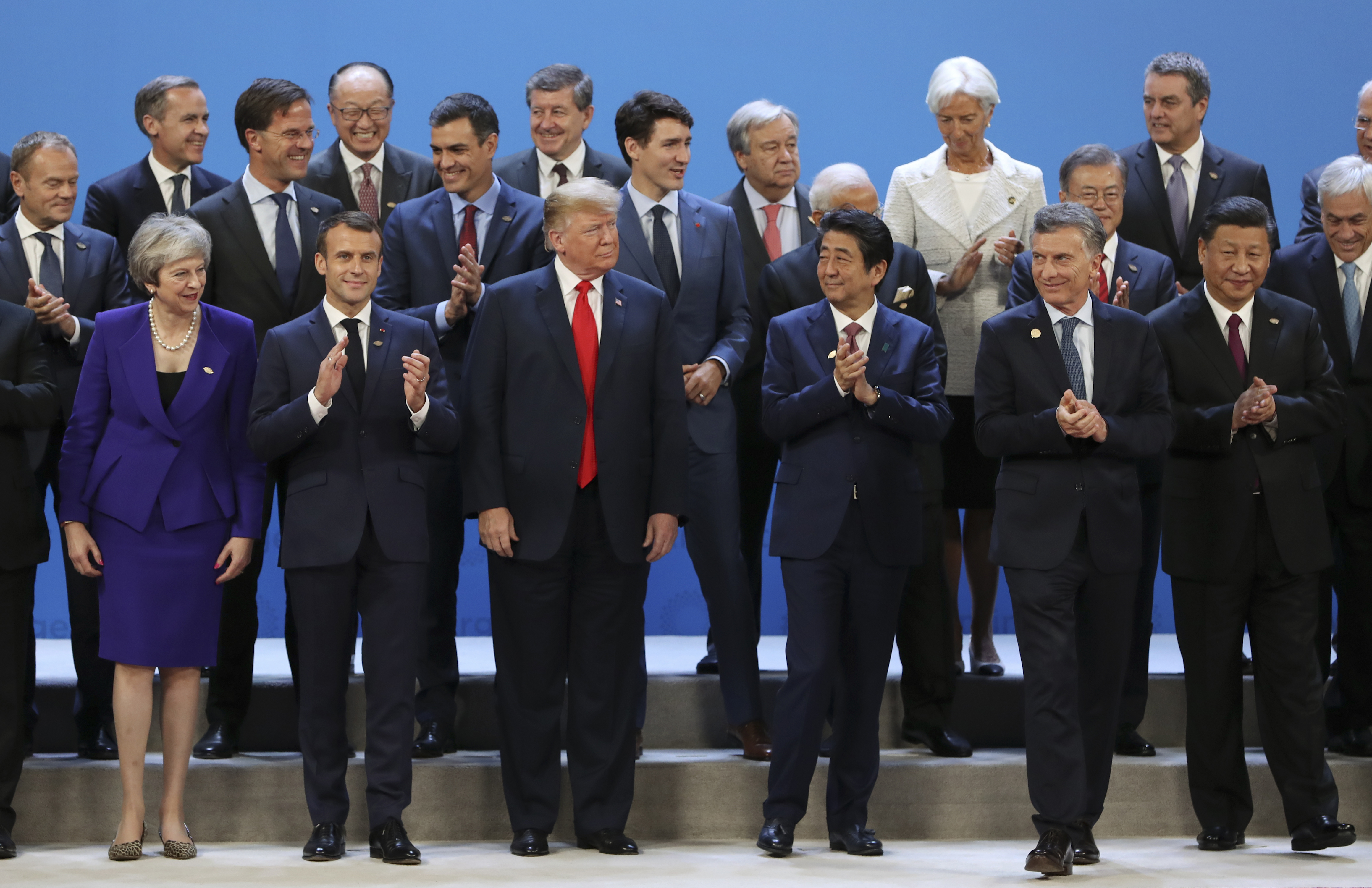 World leaders gather for a group photo at the start of the G20 summit in Buenos Aires