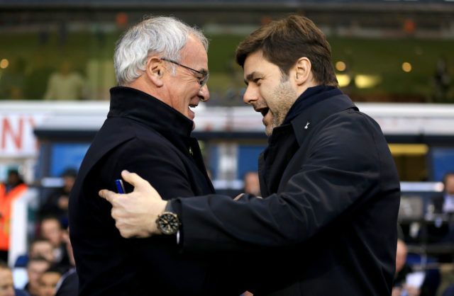 Claudio Ranieri, left, and Mauricio Pochettino