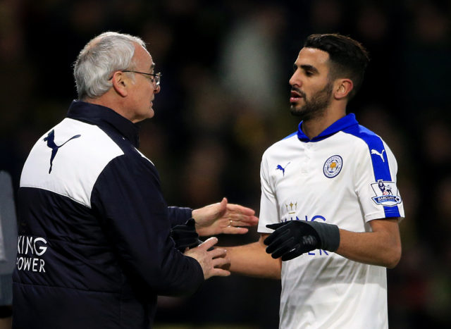 Claudio Ranieri and Riyad Mahrez