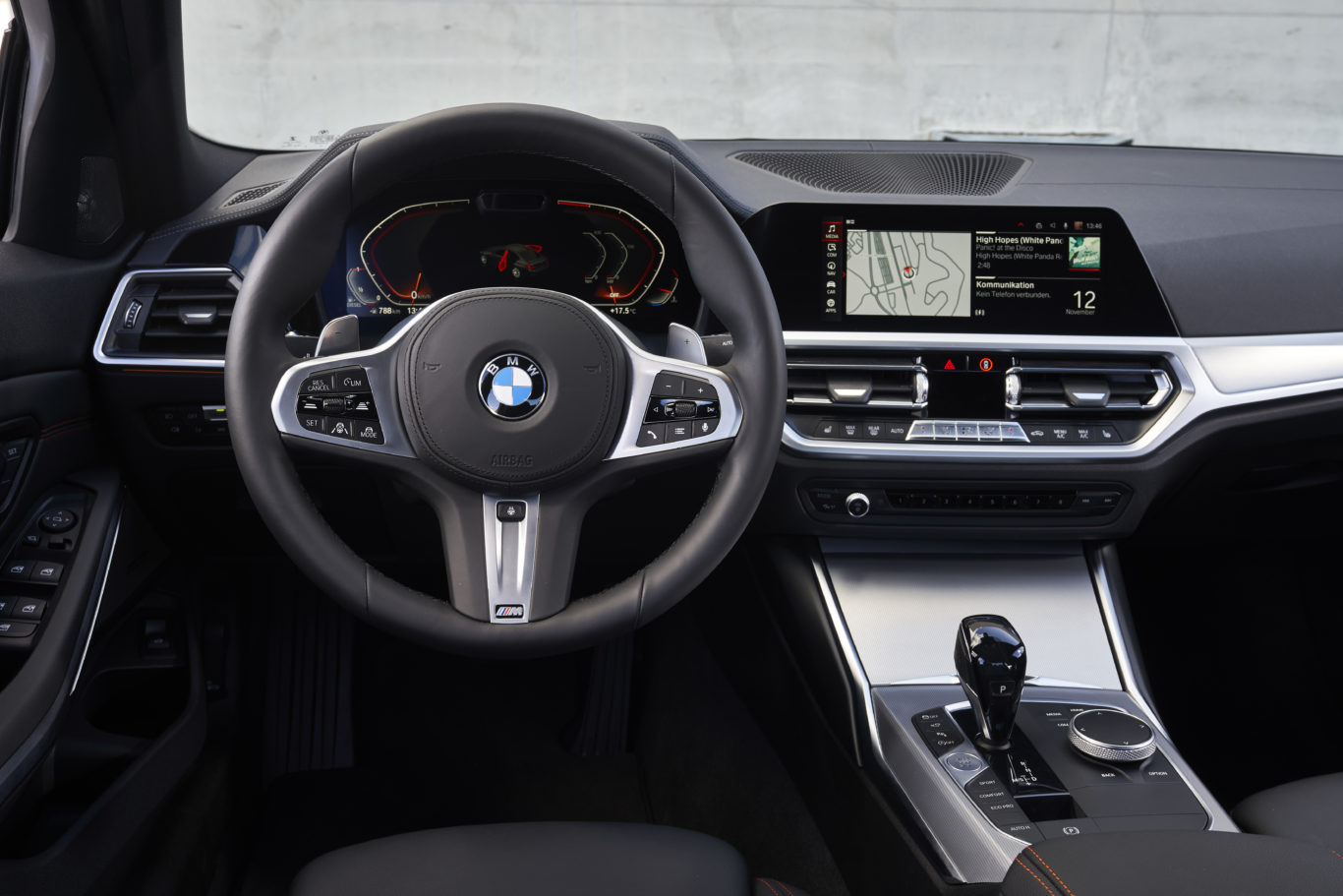 The cabin of the 3 Series is well made EMBARGO 11/12/2018 11:01 GMT