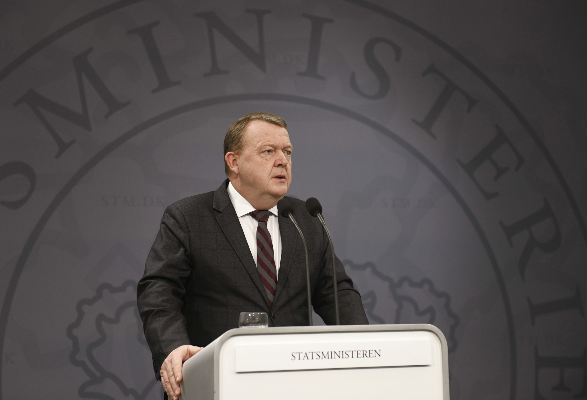Denmark's Prime Minister Lars Loekke Rasmussen in Copenhagen