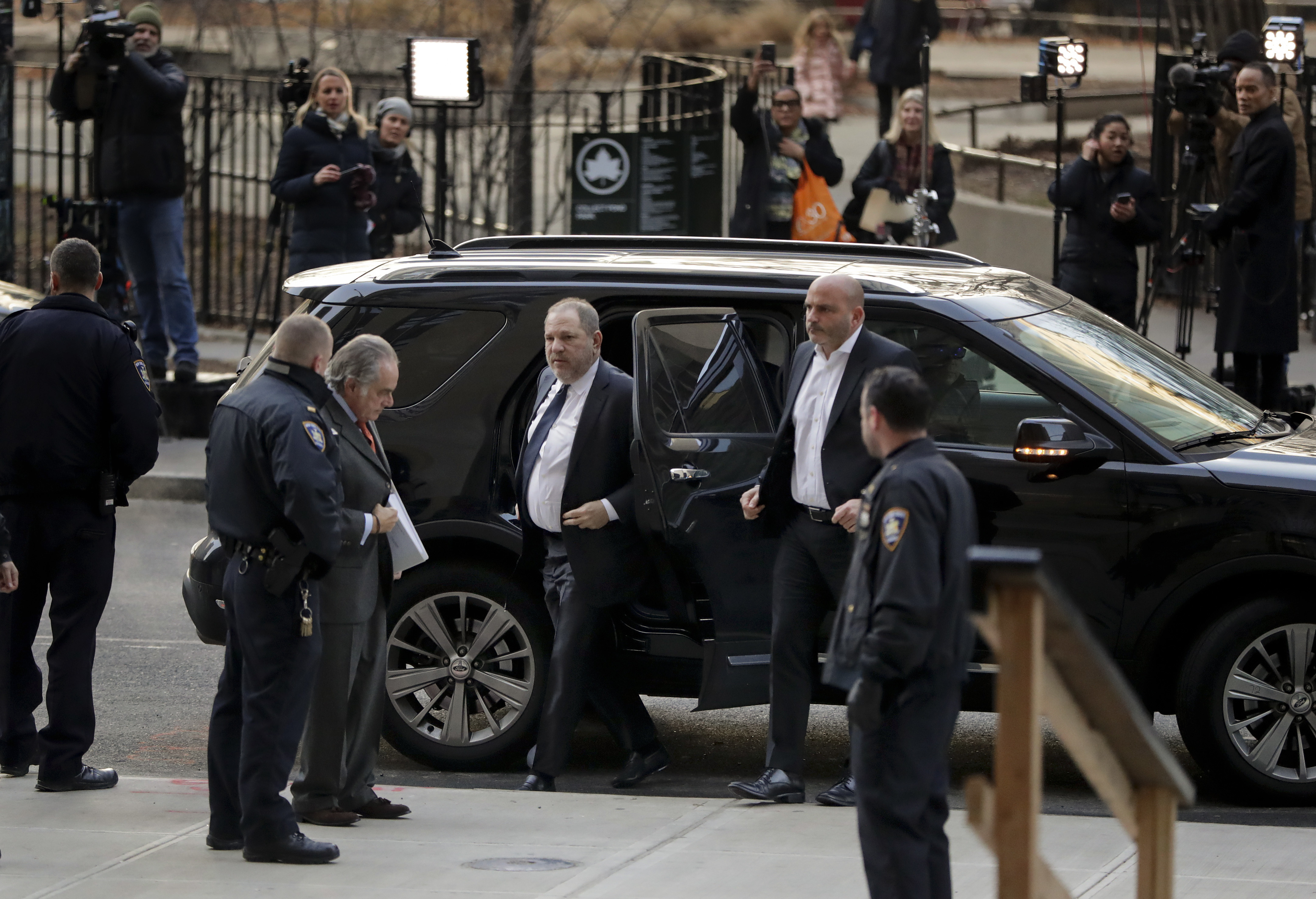 Harvey Weinstein arrives at New York Supreme Court 