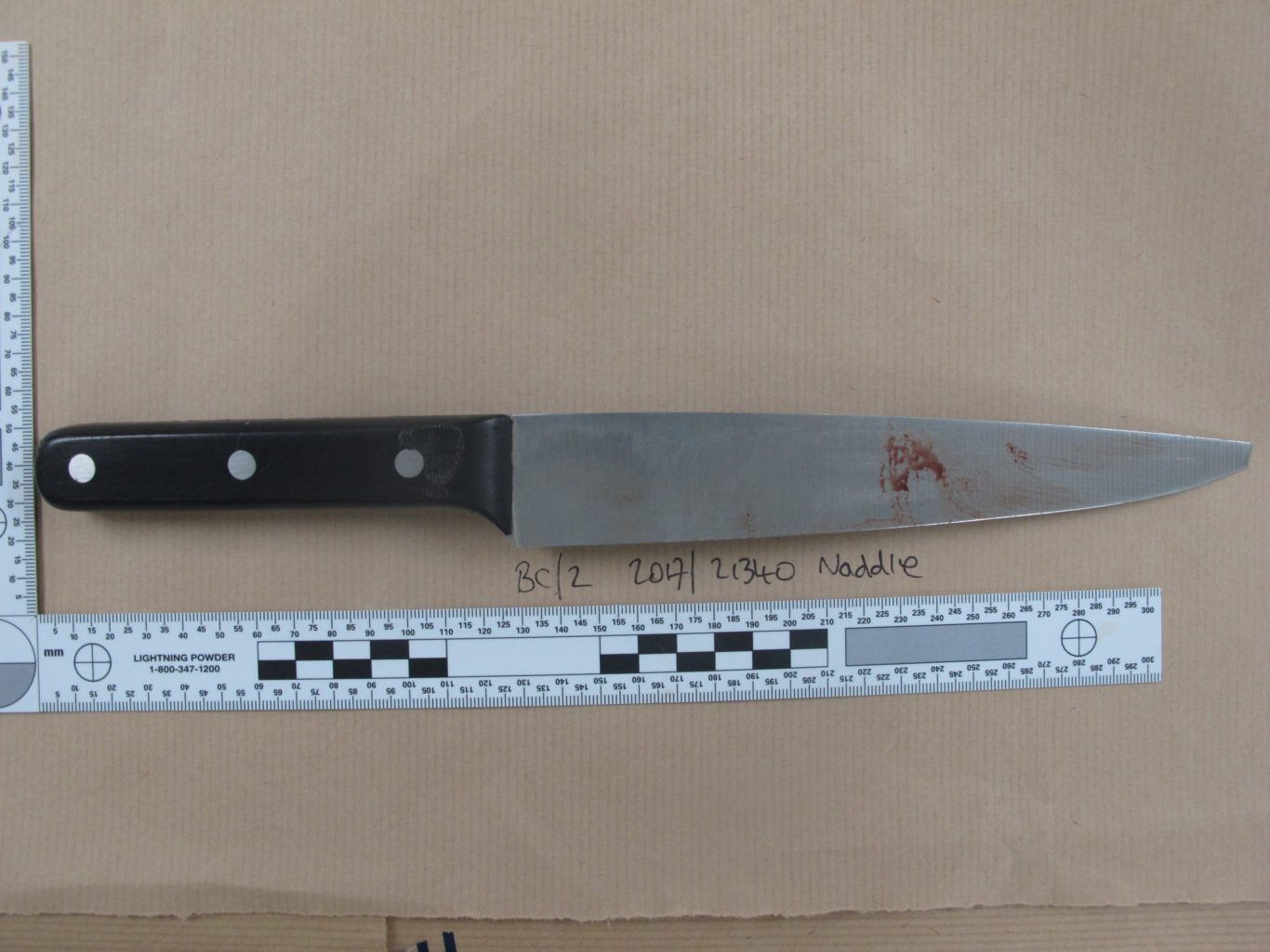 Family of knife crime victim release picture of bloody murder weapon - AOL