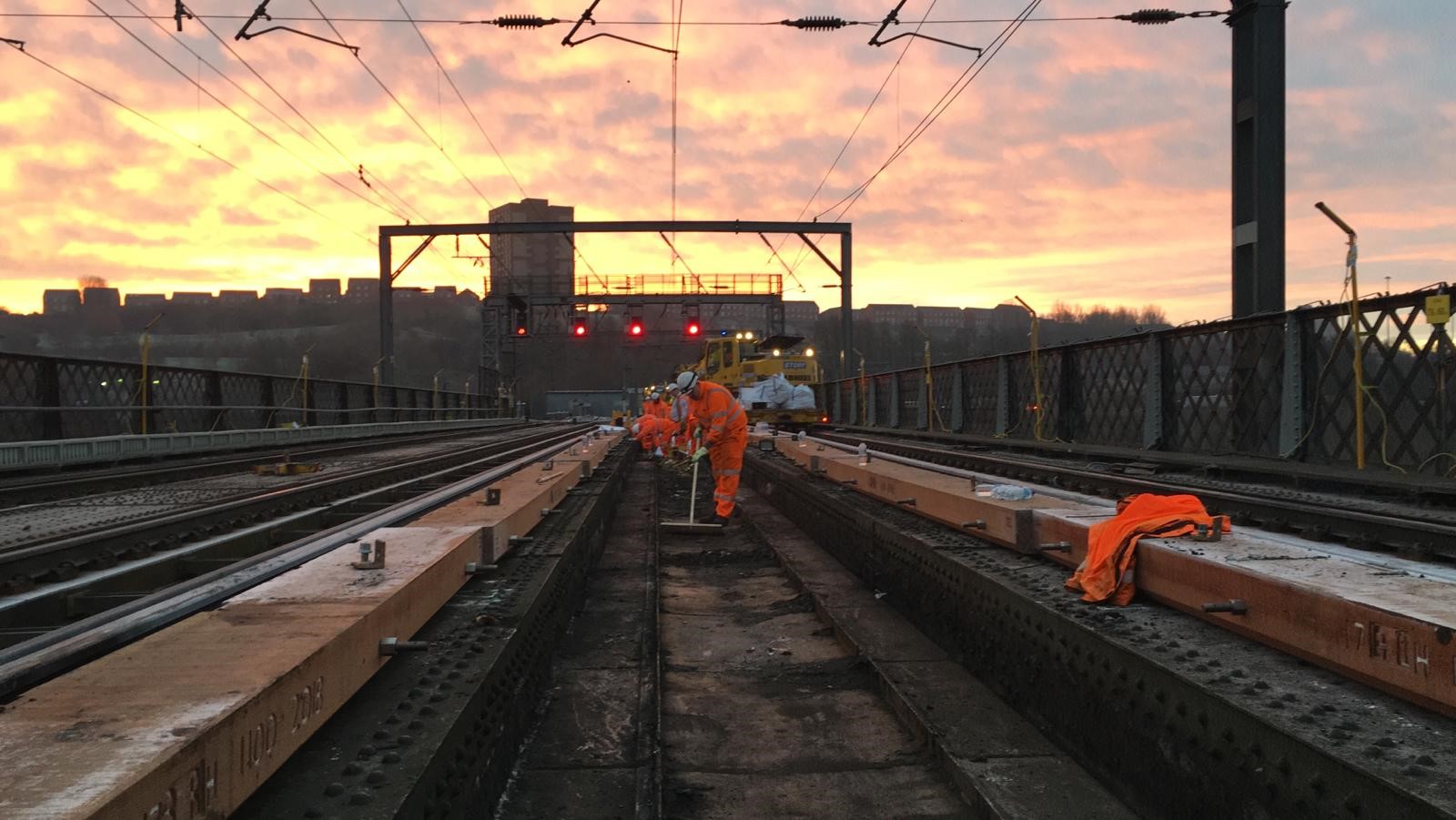 The work was completed on time ahead of the first working day of 2019 (Network Rail/PA)