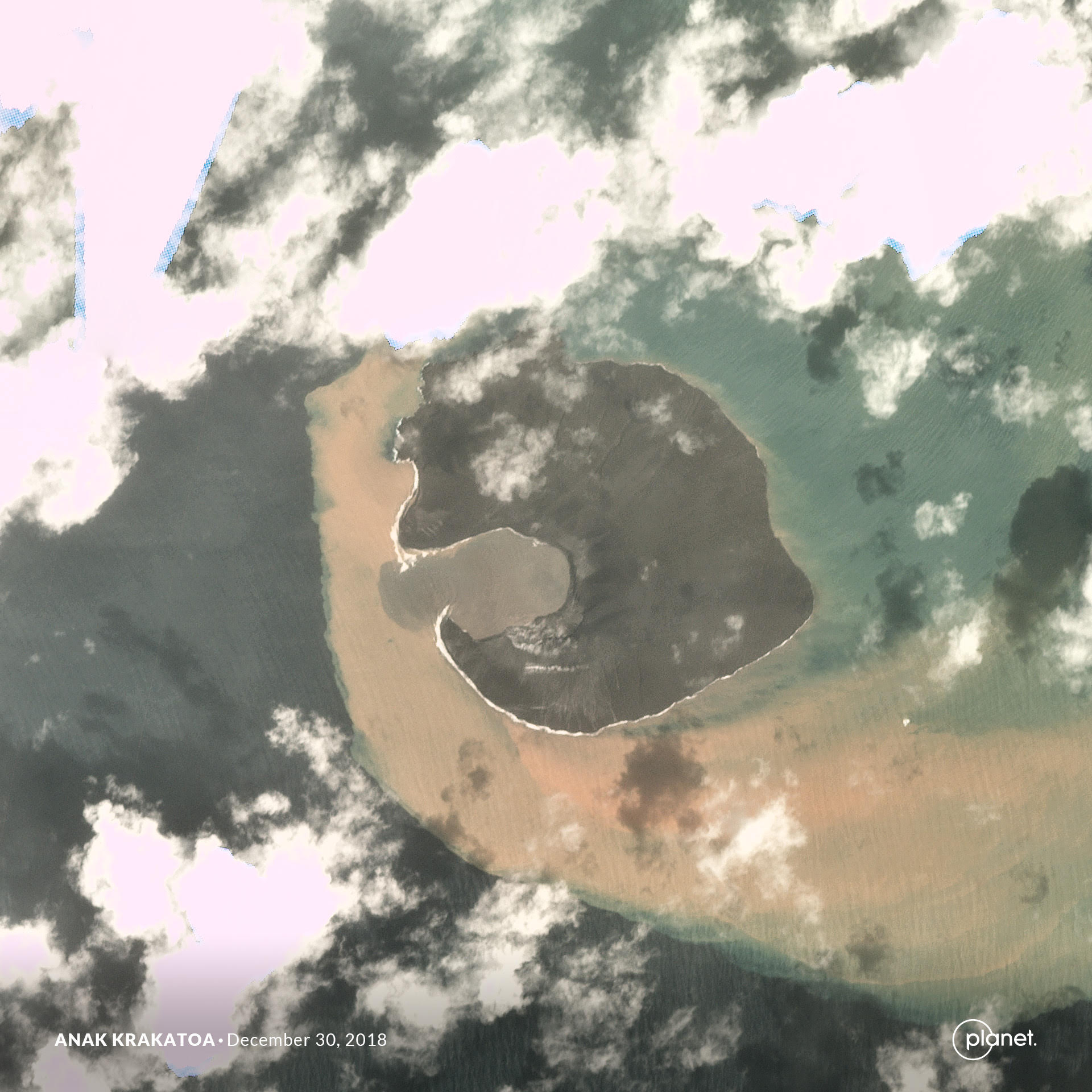 Satellite images reveal dramatic impact of volcano’s collapse on island  Guernsey Press