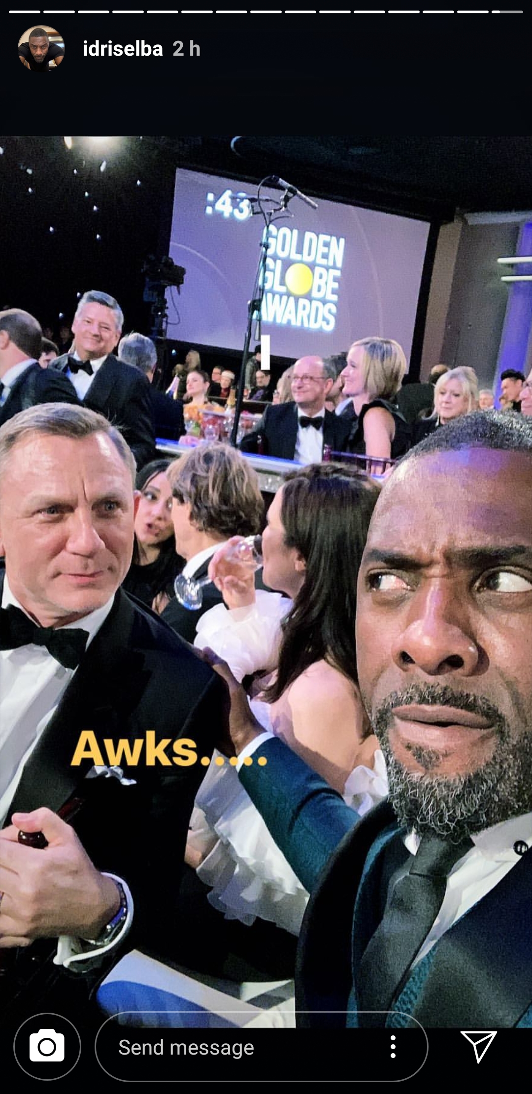 Idris Elba and Daniel Craig 