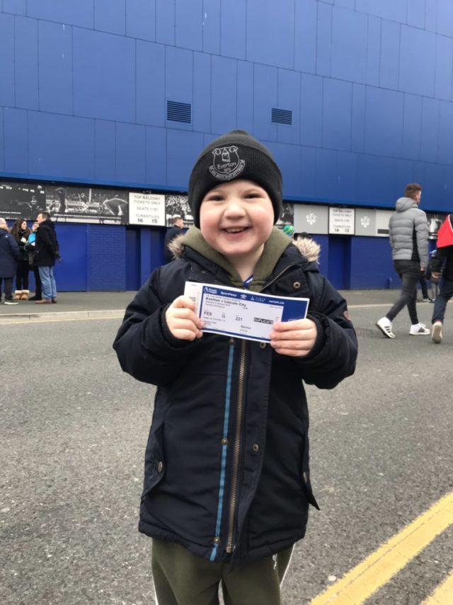 Harrison with his ticket