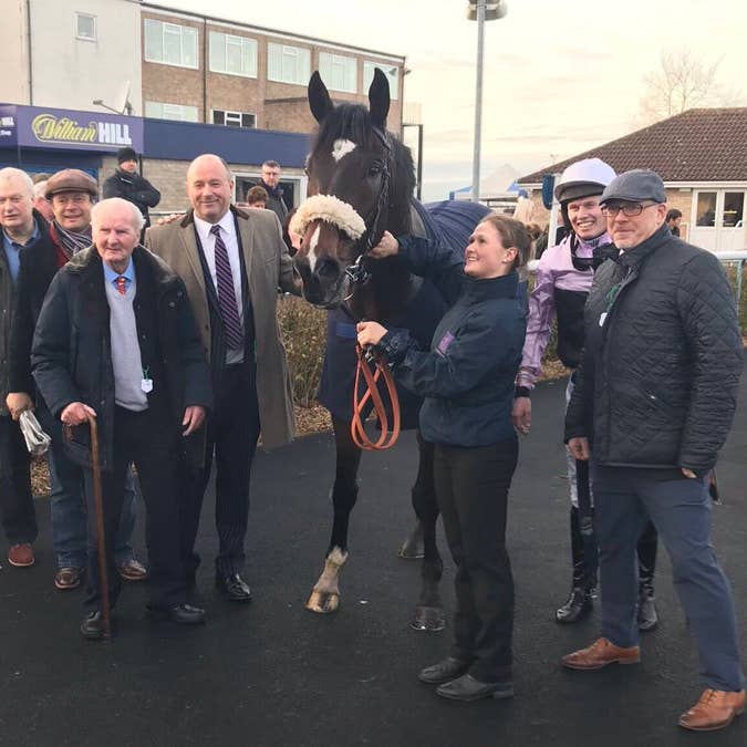 Gary Moore had a trying time of things at Huntingdon before getting a deserved winner