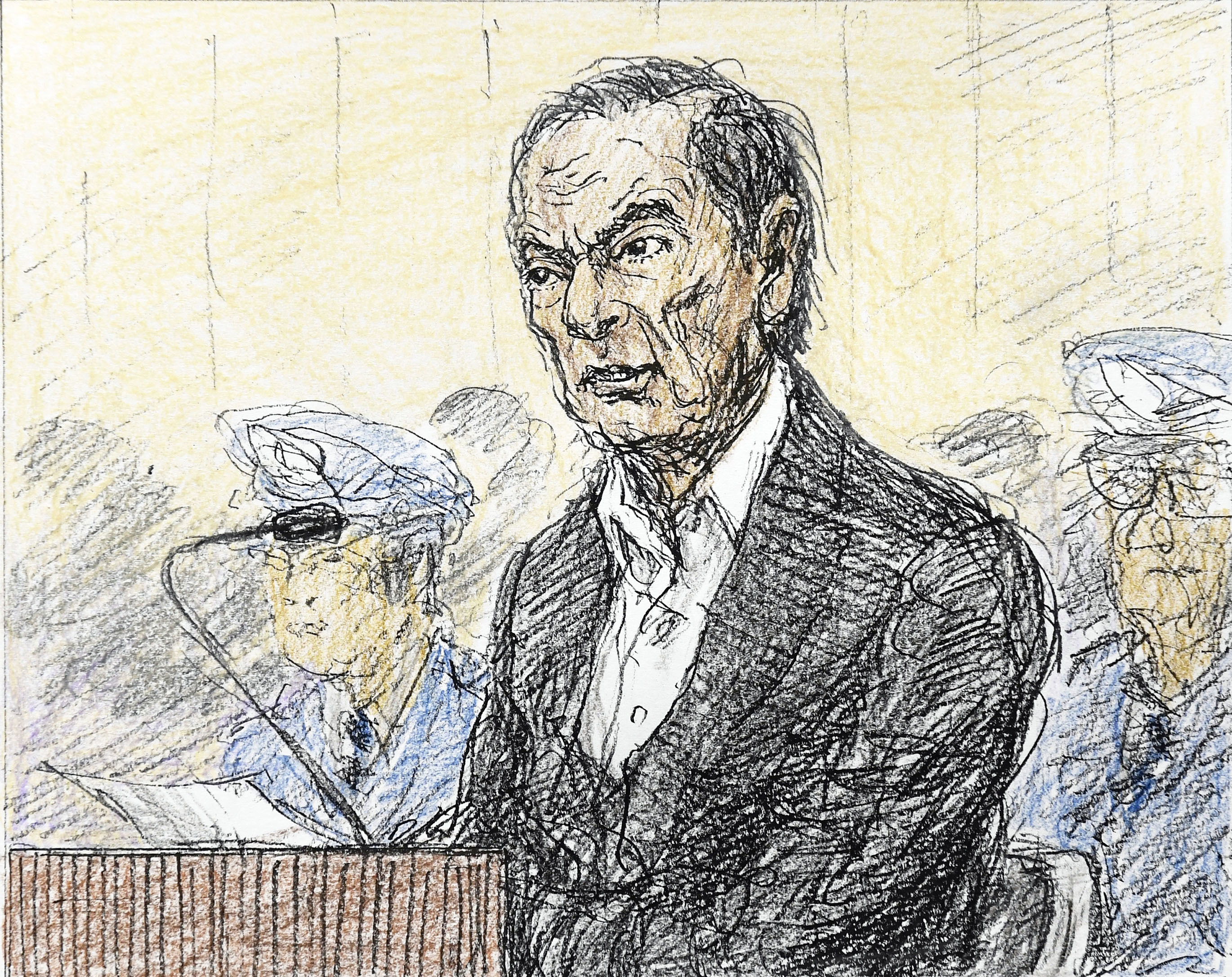 Carlos Ghosn at the Tokyo District Court