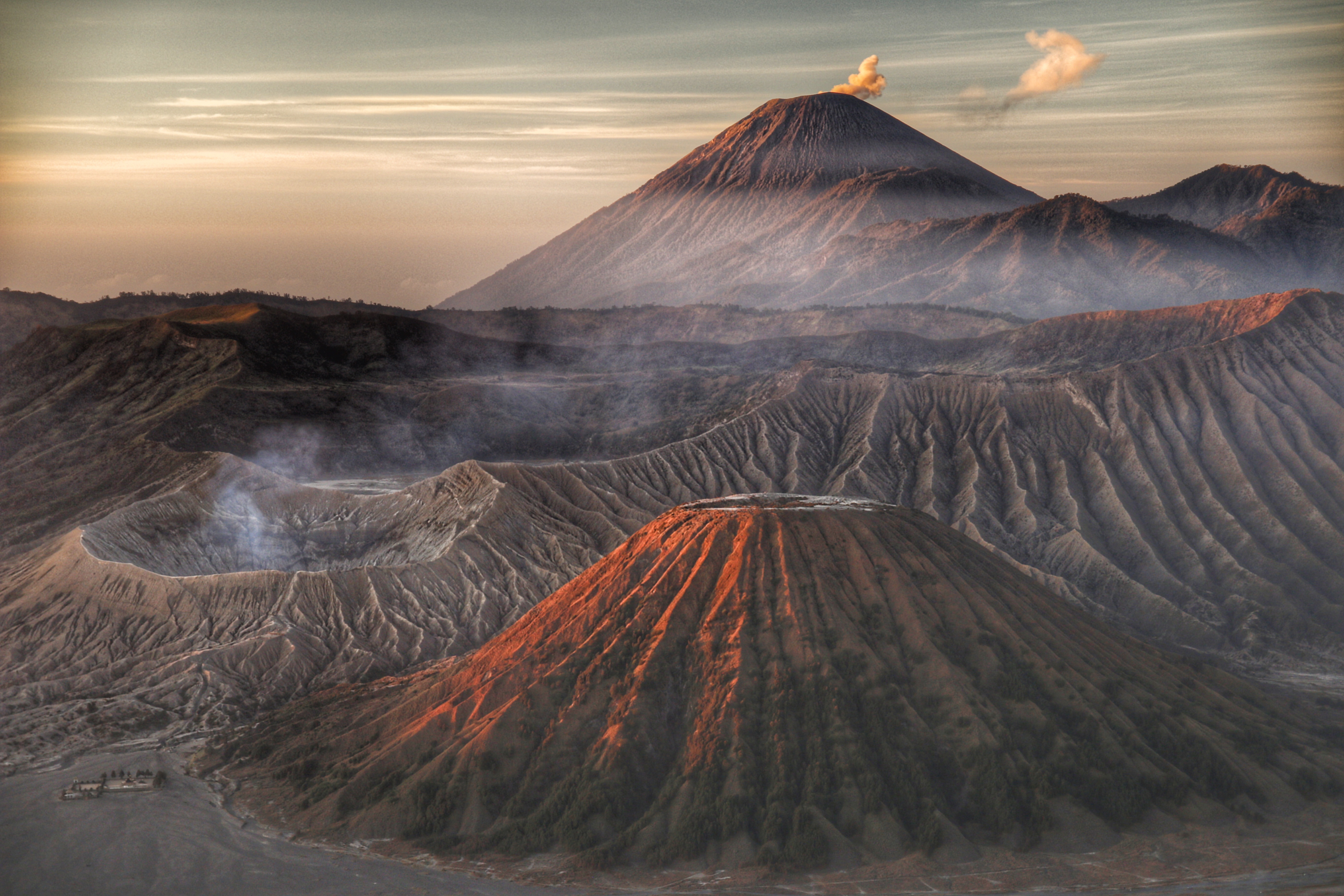 A volcano in Indonesia