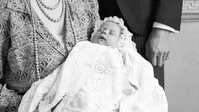 A newborn Princess Elizabeth 