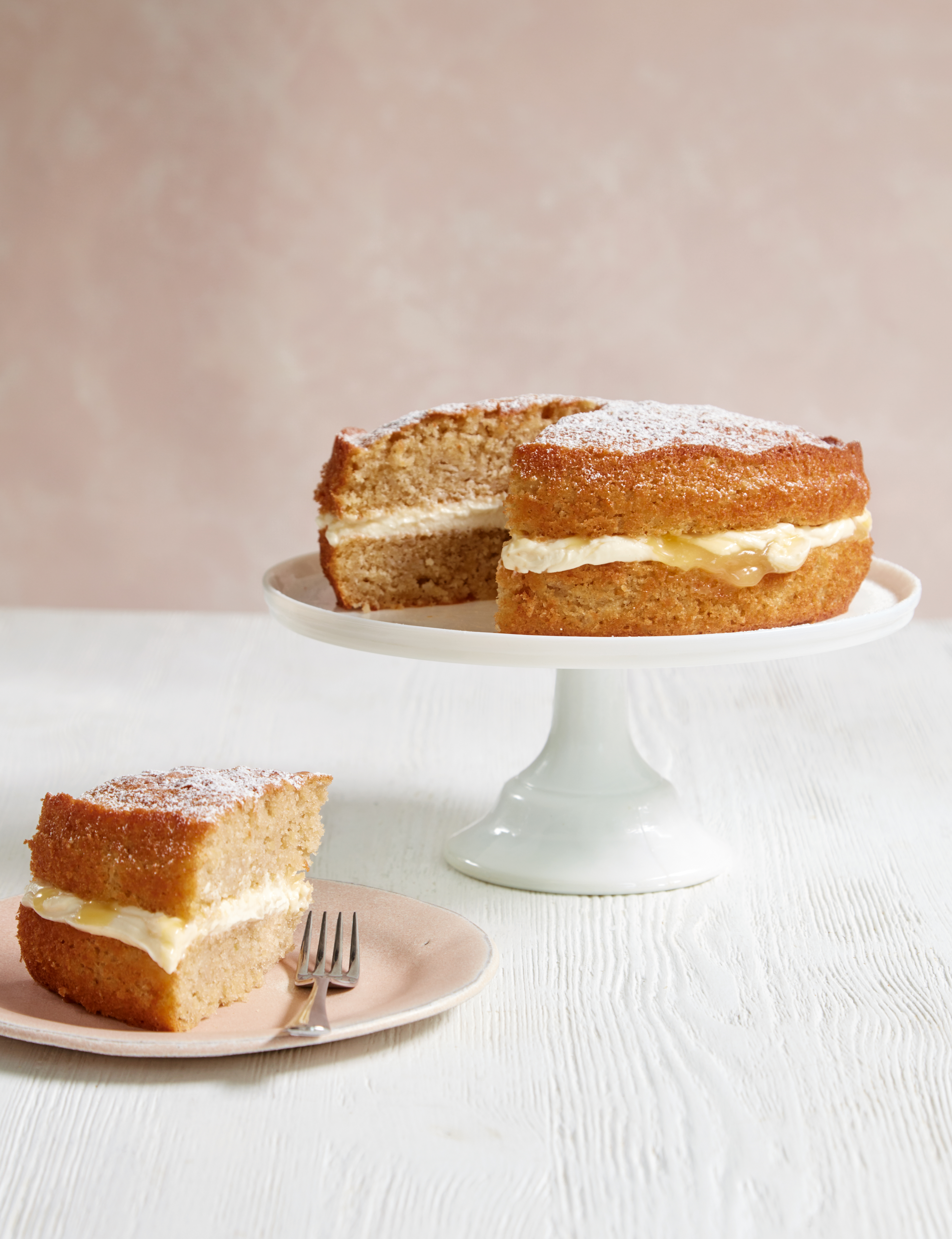 Apple and lemon cake from Mary Berry Quick Cooking (Georgia Glynn Smith/PA)